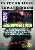 Vorschau - Stundenentwürfe - DEMO - Gleichungen lösen - Die Villa - Interaktiver Escape-Room - Deckblatt