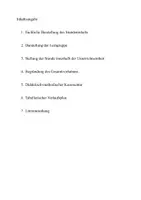 Vorschau - Stundenentwürfe - Unterrichtsentwurf (UV) Zahlraumerweiterung - Deckblatt