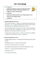 Vorschau - Arbeitsblätter - Tod und tot - Arbeitsblatt - Seite 2