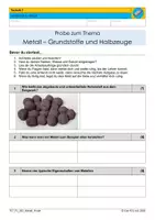 Vorschau - Test - Metall - Grundstoffe und Halbzeuge (Probe) - Seite 1