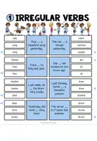 Vista previa - Unidades / Secuencias / Situaciones de Aprendizaje - IRREGLUAR VERBS - Clip Cards - página 3