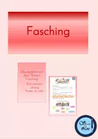 Vorschau - Arbeitsblätter - Fasching Arbeitsblatt DaZ / Vertretungstunde - Deckblatt