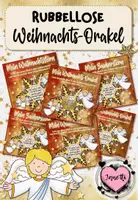 Vorschau - Bildkarten - Rubbellose: Weihnachts-Orakel / Weihnachtssterne / Zaubersterne - Deckblatt