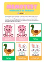 Vista previa - Juegos / Gamificación - Memotest animales de granja - Portada