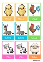 Vista previa - Juegos / Gamificación - Memotest animales de granja - página 1