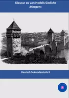Vorschau - Klassenarbeiten - Jakob van Hoddis: "Morgens" (Klausur + EHZ) (Expressionismus) - Deckblatt
