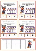 Aperçu - Apprentissages en autonomie - Soustractions d'Halloween – jusqu'à 10. - Page 2