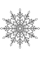 Vorschau - Mal- und Bastelvorlagen - Ausmalbilder Schneeflocken - Grundschule - Bastelvorlagen - Seite 1