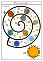 Vorschau - Mal- und Bastelvorlagen - Basteln: Unser Sonnensystem - Seite 2