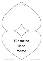 Vorschau - Mal- und Bastelvorlagen - Gestaltbares Muttertagsbüchlein in Herzform - Seite 2