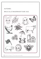 Vorschau - Arbeitsblätter - Ausmalbild Motivsuche, finde die passenden Symbole - Seite 1