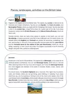 Vorschau - Arbeitsblätter - British Isles_ activities, landscape and sights - Deckblatt