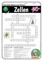 Vorschau - Arbeitsblätter - Kreuzworträtsel Die Zelle - Aufbau von Zellen #bestofLMP2019 - Seite 1