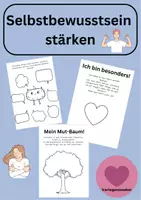 Vorschau - Arbeitsblätter - Selbstbewusstsein stärken - für die Grundschule - Deckblatt