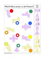 Vorschau - Fördermaterial/Inklusion - Übungskarten geometrische Körper und Netze (doppelseitig) + druckerfreundliche Variante - Seite 3