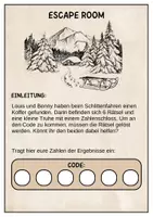 Vorschau - Arbeitsblätter - Escape Room Mathe Klasse 3 - Winter Edition - Seite 1