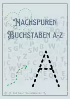 Vorschau - Arbeitsblätter - Nachspuren Buchstaben A-Z, Klein- und Großbuchstaben - Deckblatt