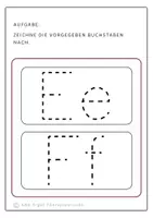 Vorschau - Arbeitsblätter - Nachspuren Buchstaben A-Z, Klein- und Großbuchstaben - Seite 3