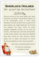 Vorschau - Arbeitsblätter - Sherlock Holmes - Der gruselige Geisterhund LESEPROBE - Seite 1