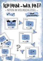 Vorschau - Spiele - ICH HABE WER HAT? Noten c1-c2 im Violinschlüssel - Deckblatt
