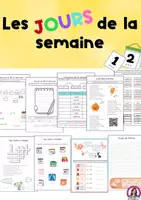 Vorschau - Arbeitsblätter - Les jours de la semaine, cahier d'exercices (Wochentage auf Französisch) - Deckblatt