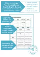 Vorschau - Spiele - Mingle false friends advanced (English-German, German-English) - Deckblatt