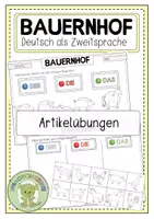 Vorschau - Arbeitsblätter - BAUERNHOF Artikelübung - Deckblatt