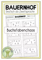 Vorschau - Arbeitsblätter - BAUERNHOF Buchstabenchaoss - Deckblatt