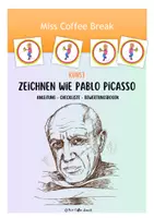 Vorschau - Arbeitsblätter - Zeichnen wie Pablo Picasso: Ein kubistisches Gesicht gestalten / Kubismus - Deckblatt
