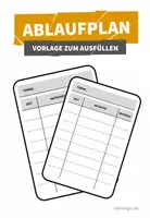Vorschau - Lehrpläne/Lehrermaterial - Ablaufplan für Unterrichtsstunden (Vorlage zum Ausfüllen) - Deckblatt