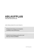 Vorschau - Lehrpläne/Lehrermaterial - Ablaufplan für Unterrichtsstunden (Vorlage zum Ausfüllen) - Seite 1