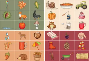 Vorschau - Spiele - Deutsch/ DaZ: Herbst-Bingo (Kl.1-4) - Seite 2