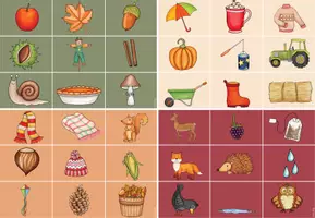 Vorschau - Spiele - Deutsch/ DaZ: Herbst-Bingo (Kl.1-4) - Seite 3