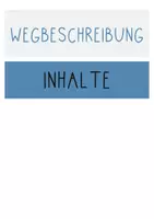 Vorschau - Präsentationen/Tafelbilder - Wegbeschreibung - Legematerial Textsorte - Seite 1