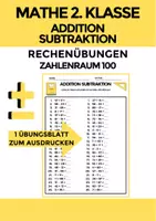 Vorschau - Arbeitsblätter - Mathematik 2. Klasse - Zahlenraum 100 Addition und Subtraktion - Deckblatt