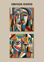 Vorschau - Arbeitsblätter - Zeichnen wie Pablo Picasso: Ein kubistisches Gesicht gestalten / Kubismus - Seite 3