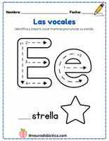 Vista previa - Hojas de trabajo - FICHAS PARA TRABAJAR LAS VOCALES - página 2