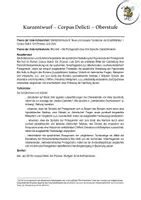 Vorschau - Stundenentwürfe - Kurzentwurf - Corpus Delicti - Oberstufe - Seite 1