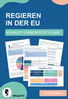 Vorschau - Arbeitsblätter - Regieren in der EU - Deckblatt