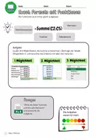 Vorschau - Arbeitsblätter - Materialpaket Excel: Oberfläche, Funktionen, Diagramme - Seite 2