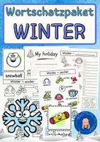 Vorschau - Arbeitsblätter - Winter - Wortschatzpaket (winter) - Deckblatt