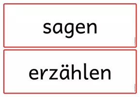 Vorschau - Merkblätter - Wortkarten - Wortfeld "sagen" (Klasse 2-4) - Seite 3