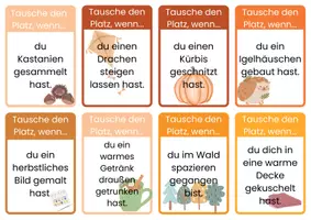 Vorschau - Spiele - Bewegungs- und Lesespiel Herbst - Seite 1