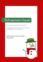 Vorschau - Mal- und Bastelvorlagen - Schneemann bauen - Deckblatt