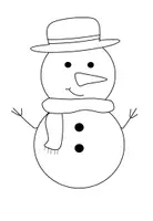 Vorschau - Mal- und Bastelvorlagen - Schneemann bauen - Seite 2