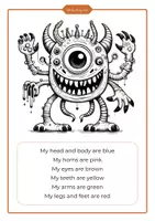 Vista previa - Manualidades / Dibujos para colorear - Paint the monster LOWERCASE LETTERS - página 2