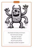 Vista previa - Manualidades / Dibujos para colorear - Paint the monster LOWERCASE LETTERS - página 3