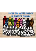 anteprima - Materiale di supporto/inclusione - POSTER CON MATITE COLORATE - Pagina di copertina