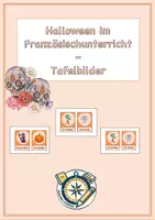 Vorschau - Präsentationen/Tafelbilder - Halloween im Französischunterricht_Tafelbilder - Deckblatt