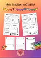 Vorschau - Arbeitsblätter - Materialpaket Schuljahresrückblick - Seite 1